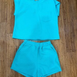 Turquoise Two-Piece Set